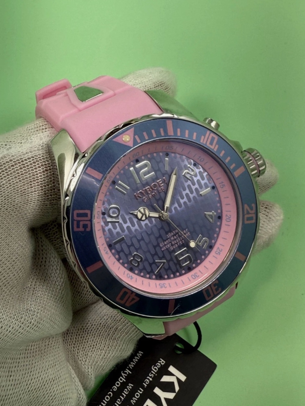 Kyboe Giant Mariner 48mm pink 10atm quartz watch Unisex